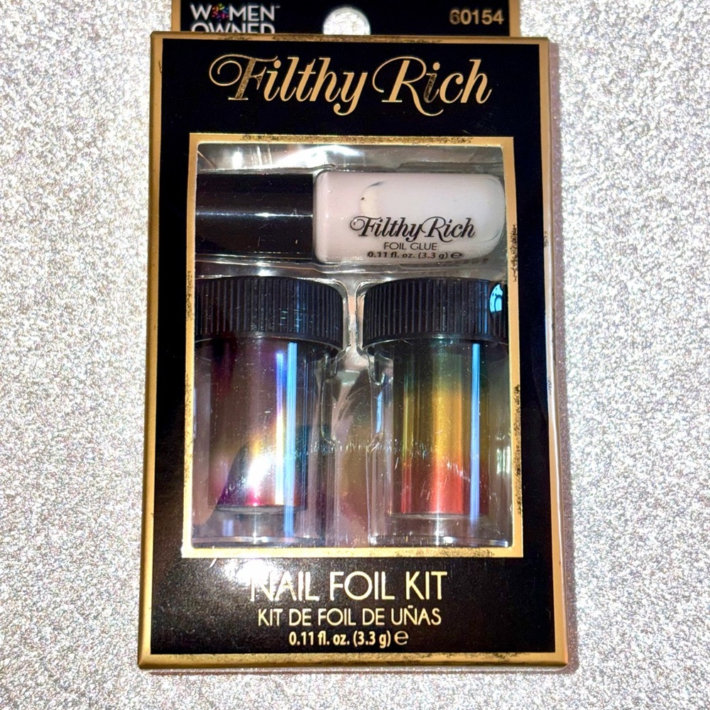 Women-Owned Filthy Rich Nail Foil Kit New in Box